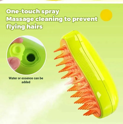 3-in-1 Cat Steamy Brush for Pets