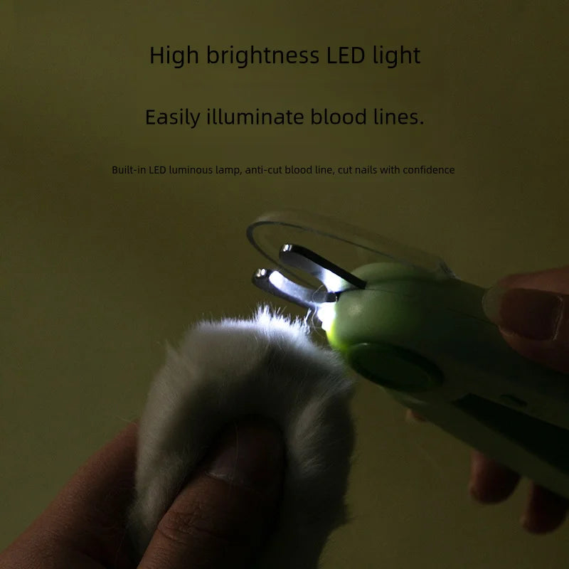 Pet Nail Clippers with LED Lights