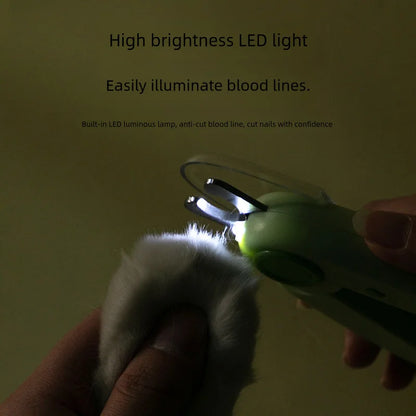 Pet Nail Clippers with LED Lights