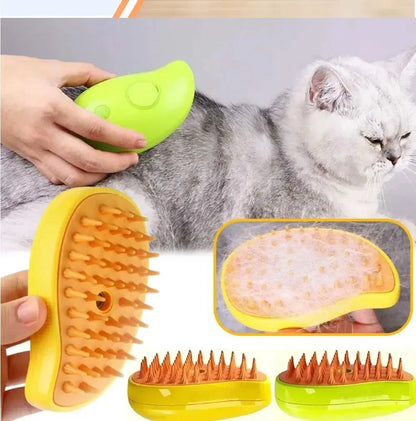 3-in-1 Cat Steamy Brush for Pets